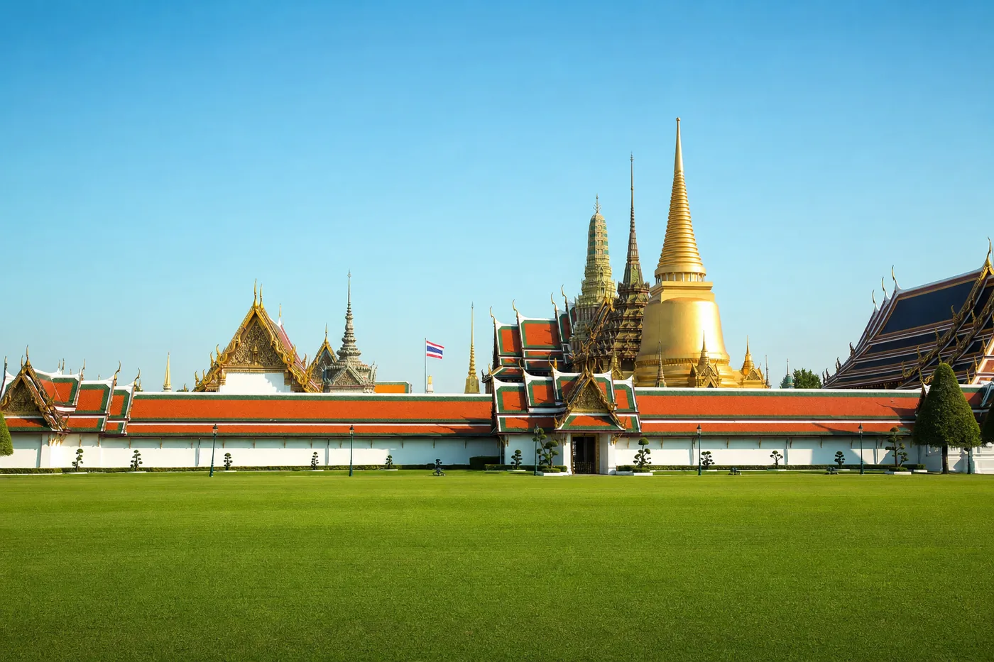 Thaimaa – tunnettu maamerkki ja maan lippu