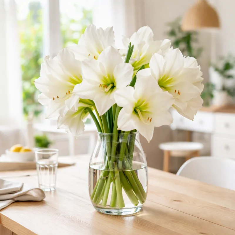 Amaryllis – valkoinen – kuva 2
