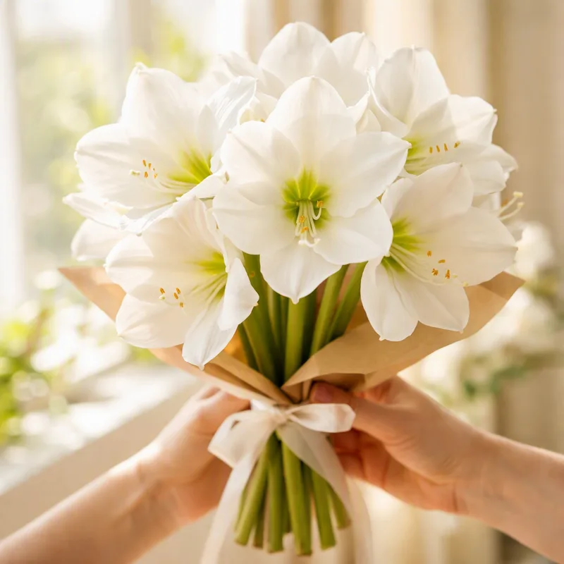 Amaryllis – valkoinen – kuva 3
