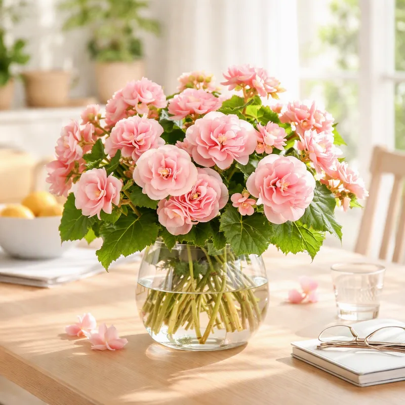 Begonia – vaaleanpunainen – kuva 2