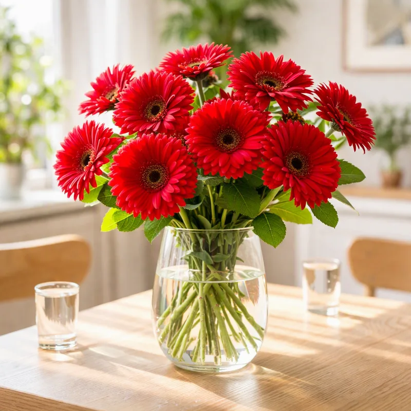 Gerbera – punainen – kuva 2