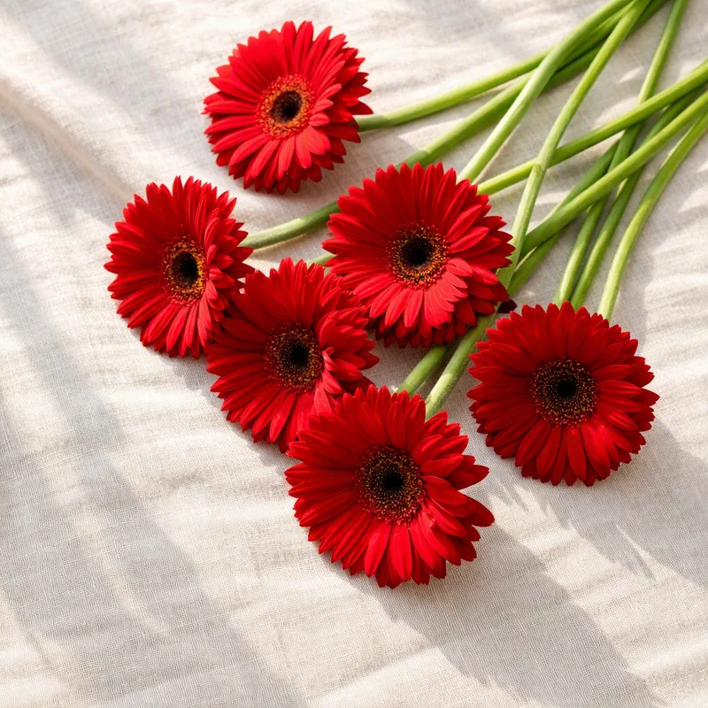 Gerbera – punainen – kuva 4