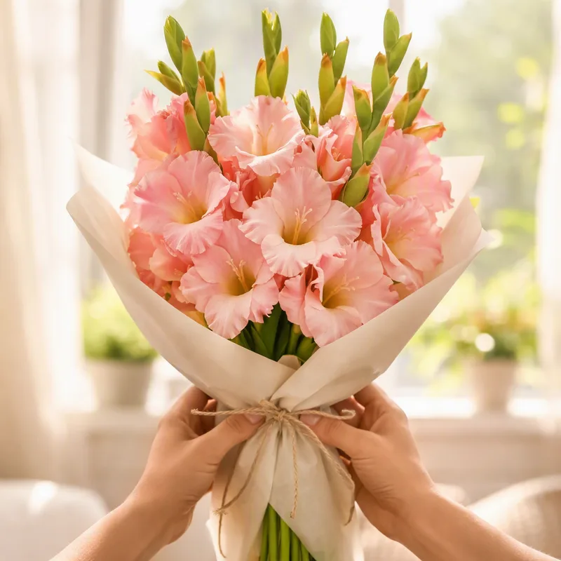 Gladiolus – vaaleanpunainen – kuva 3