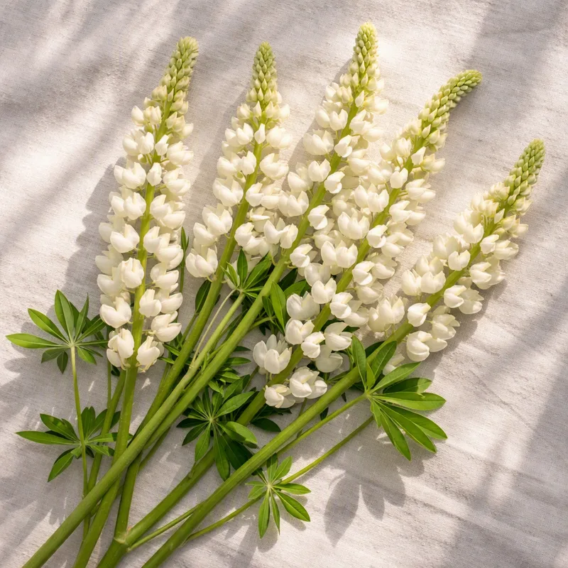 Lupiini – valkoinen – kuva 4