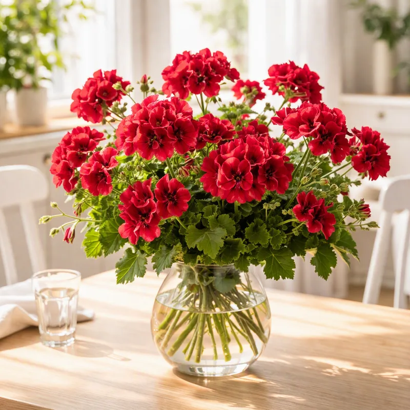 Pelargoni – punainen – kuva 2