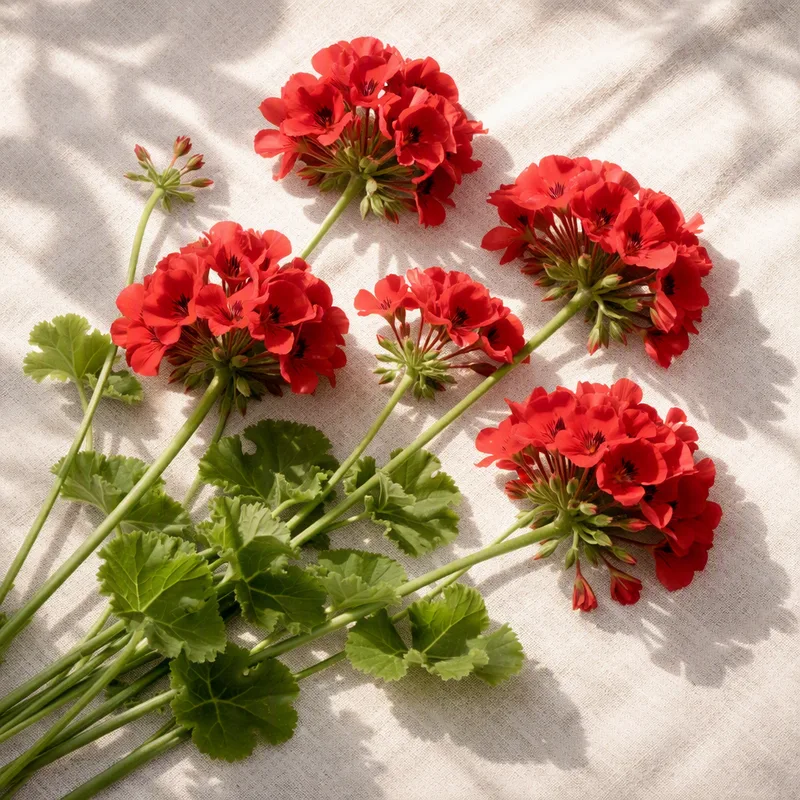 Pelargoni – punainen – kuva 4